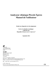 Abaxis Piccolo Xpress Manuel De L'utilisateur