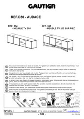 Gautier AUDACE D50 334 Mode D'emploi