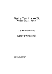 AXEL 80WMS Notice D'installation