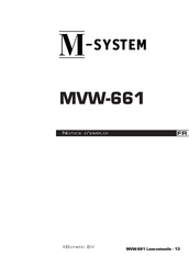 M-system MVW-661 Notice D'emploi