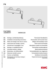 KWC F4LT2003 Notice De Montage Et De Mise En Service