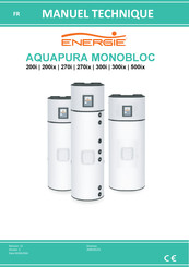 Energie AQUAPURA 300i Manuel Technique