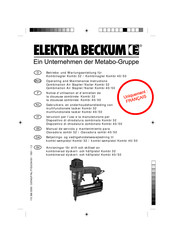 Elektra Beckum Kombi 32 Notice D'utilisation Et D'entretien