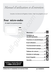 Frigidaire FFCM0724LB Manuel D'utilisation Et D'entretien