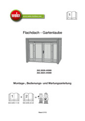Weka 263.3030.4X000 Instructions De Montage, D'utilisation Et D'entretien