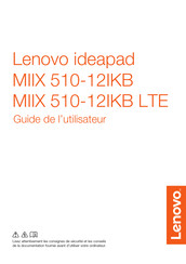 Lenovo ideapad MIIX 510-12IKB Guide De L'utilisateur