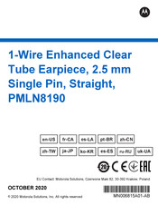 Motorola Solutions PMLN8190 Mode D'emploi
