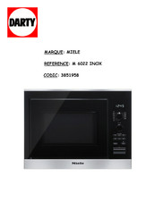 Miele M 6022 INOX Mode D'emploi