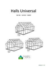 Halls Greenhouses Universal 148SD Mode D'emploi