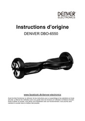 Denver Electronics DBO-6550 Instructions D'origine