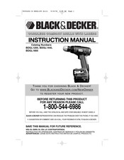 Black & Decker BDGL1800 Manuel D'instructions