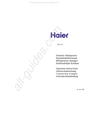 Haier HR-165 Instructions D'emploi