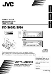 JVC KD-S6250 Manuel D'instructions