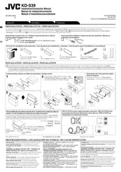 JVC KD-S39 Manuel D'installation/Raccordement