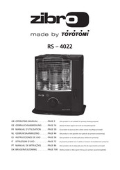 Toyotomi zibro RS-4022 Manuel D'utilisation