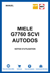 Miele G 7780 Mode D'emploi