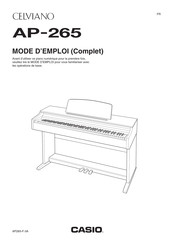 Casio Celviano AP-265 Mode D'emploi