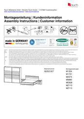 Rauch Artemis M2575 Instructions De Montage