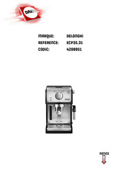 DeLonghi ECP31.21 Mode D'emploi