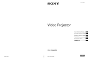 Sony VPL-VW890ES Guide De Référence Rapide