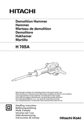 Hitachi H 70SA Mode D'emploi