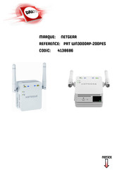 NETGEAR PRT WN3000RP-200PES Manuel D'installation