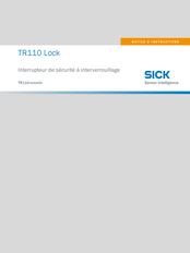 SICK TR110 Lock Notice D'instructions