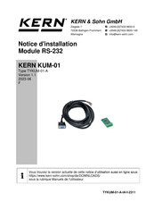 KERN TYKUM-01-A Notice D'installation