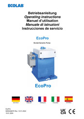 Ecolab EcoPro Manuel D'utilisation