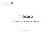 Francaise D'instrumentation FI 5030-2 Notice D'utilisation