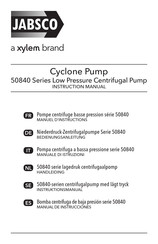 Xylem Jabsco 50840-0024 Manuel D'instructions