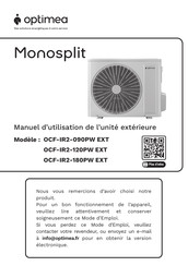 Optimea OCF-IR2-120PW EXT Manuel D'utilisation