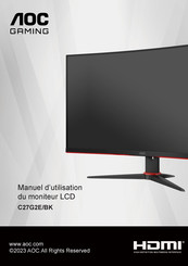 AOC C27G2E/BK Manuel D'utilisation