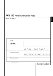 Harman Kardon AVR 147 Mode D'emploi