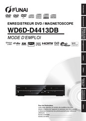 FUNAI WD6D-D4413DB Mode D'emploi