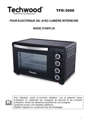 TECHWOOD TFO-3006 Mode D'emploi