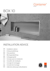 ESS Container BOX 10 Conseils De Montage