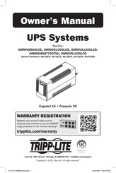 Tripp-Lite OMNIVS800LCD Manuel D'utilisation