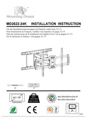 Mounting Dream MD2622-24K Instructions D'installation