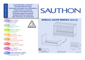 SAUTHON BOREAL JAUNE MIMOSA 74111A Instructions De Montage