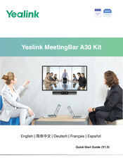 Yealink MeetingBar A30 Kit Guide De Démarrage Rapide