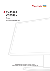 ViewSonic VS18981 Manuel Utilisateur