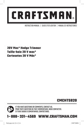 Craftsman CMCHTS820 Guide D'utilisation