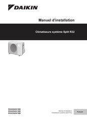 Daikin RXA25A5V1B8 Manuel D'installation