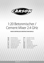 Carson Cement Mixer 2.4 GHz Manuel D'instructions