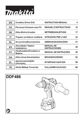 Makita DDF486RTJ Manuel D'instructions