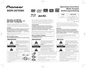 Pioneer BDR-207EBK Mode D'emploi