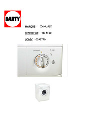 Zanussi TD 4100 Mode D'emploi