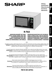 Sharp R-763 Mode D'emploi