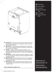 Cooke & Lewis BI60DISHEU Mode D'emploi